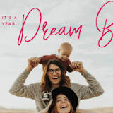 "Dream Big" - Retired Holiday Cards in Firecracker by Lori James - Close-Up