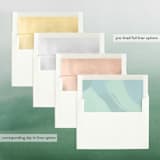 "Painted Year" - Retired Holiday Cards in Seaglass by Annie Shapiro - Envelope Liners