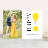"Exclamation Point" - Retired Holiday Cards in Citrine by Alexandra Cohn - Front