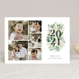 "Botanical Year" - Retired Holiday Cards in Pine by Sarah Brown - Front