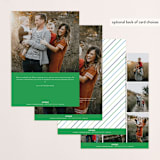"Tall Cheers" - Retired Holiday Cards in Greenery by Pixel and Hank - Back of Card