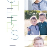 "Tall Cheers" - Retired Holiday Cards in Greenery by Pixel and Hank - Close-Up