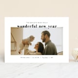"Simply Wonderful" - Retired Holiday Cards in Charcoal by Krissy Bengtson - Front