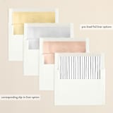 "Simply Wonderful" - Retired Holiday Cards in Charcoal by Krissy Bengtson - Envelope Liners