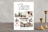 "Cheers to Another Year" - Retired Holiday Cards in Midnight by Christine Taylor - Front