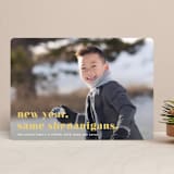 "New Year, Same Shenanigans" - Retired Holiday Cards in Lemonade by Olivia Goree - Front