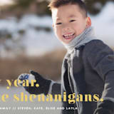 "New Year, Same Shenanigans" - Retired Holiday Cards in Lemonade by Olivia Goree - Close-Up