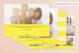 "Outlines" - Retired Holiday Cards in Lemondrop by TM Stationery - Back of Card