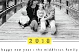 "Outlines" - Retired Holiday Cards in Lemondrop by TM Stationery - Close-Up