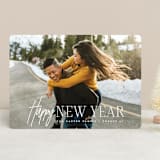 "New year happy" - Retired Holiday Cards in Lace by Creo Study - Front
