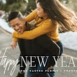 "New year happy" - Retired Holiday Cards in Lace by Creo Study - Close-Up