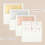 "New year happy" - Retired Holiday Cards in Lace by Creo Study - Envelope Liners