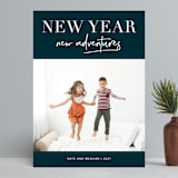 "Adventures Together" - Retired Holiday Cards in Navy by Kelly Nasuta - Front