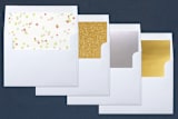 "Stacked Cheer" - Retired Holiday Cards in Rainbow by silverscreen studio - Envelope Liners