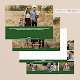 "It's About the Journey" - Retired Holiday Cards in Evergreen by Jackie Cummings - Back of Card
