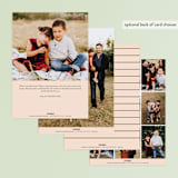 "scalloped adornment" - Retired Holiday Cards in Blush by Rebecca Durflinger - Back of Card