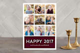"Multi-Peace" - Retired Holiday Cards in Plum by Sydney Newsom - Front