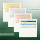 "Whimsical Letters" - Retired Holiday Cards in Winter Sky by Alethea and Ruth - Envelope Liners