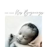 "Joyful Beginnings" - Retired Holiday Cards in Mocha by Heather Cairl - Close-Up