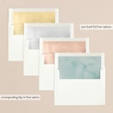 "Joyful Beginnings" - Retired Holiday Cards in Mocha by Heather Cairl - Envelope Liners