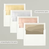 "Warm Wishes" - Retired Holiday Cards in Snowflake by Yuliya Evseeva - Envelope Liners