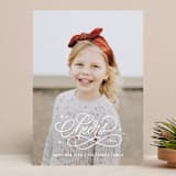 "Cheers Scripted" - Retired Holiday Cards in Snow by Kristen Smith - Front