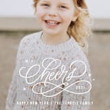 "Cheers Scripted" - Retired Holiday Cards in Snow by Kristen Smith - Close-Up