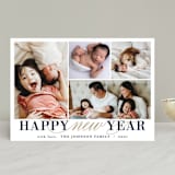 "Sparkling New" - Retired Holiday Cards in Gold by Dennis Smith - Front