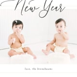 "minimal" - Retired Holiday Cards in Ash by Itsy Belle Studio - Close-Up