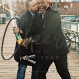 "signature cheers" - Retired Holiday Cards in Coal by Lori James - Close-Up