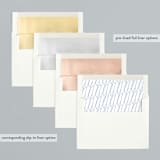 "Composition" - Retired Holiday Cards in Elderberry by Jennifer Lew - Envelope Liners