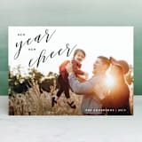 "New Year, New Cheer" - Retired Holiday Cards in Onyx by JoAnn Jinks - Front