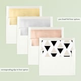 "Single Line" - Retired Holiday Cards in Snow by fatfatin - Envelope Liners
