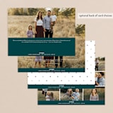 "Framed Happiness" - Retired Holiday Cards in Cotton by Olivia Raufman - Back of Card