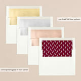 "Framed Happiness" - Retired Holiday Cards in Cotton by Olivia Raufman - Envelope Liners