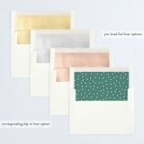 "modern seal" - Retired Holiday Cards in Mint by Orasie - Envelope Liners