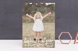 "Fun Script" - Retired Holiday Cards in Snow by Jana Volfova - Front