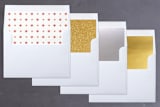 "Fun Script" - Retired Holiday Cards in Snow by Jana Volfova - Envelope Liners
