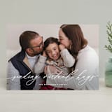 "Christmas Letter" - Retired Holiday Cards in Snowflake by Wildfield Paper Co - Front