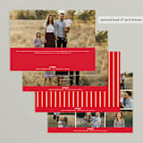 "Christmas Letter" - Retired Holiday Cards in Snowflake by Wildfield Paper Co - Back of Card