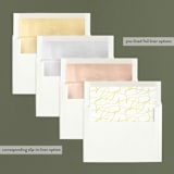 "Scripted Year" - Retired Holiday Cards in Citrus by Laura Bolter - Envelope Liners