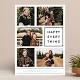 "Every Happy Thing" - Retired Holiday Cards in Marine by Michelle Poe - Front