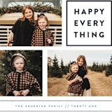 "Every Happy Thing" - Retired Holiday Cards in Marine by Michelle Poe - Close-Up