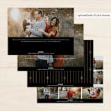 "Lux" - Retired Holiday Cards in Cloud by Orasie - Back of Card