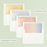 "Modern Sunset" - Retired Holiday Cards in Sunset by Annie Shapiro - Envelope Liners