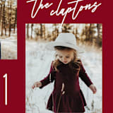 "two times" - Retired Holiday Cards in Claret by Melanie Kosuge - Close-Up