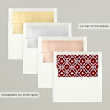 "two times" - Retired Holiday Cards in Claret by Melanie Kosuge - Envelope Liners