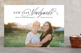 "New year, Newlyweds" - Retired Holiday Cards in Coal by Hooray Creative - Front