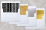 "New year, Newlyweds" - Retired Holiday Cards in Coal by Hooray Creative - Envelope Liners