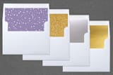"Sending Blessings" - Retired Holiday Cards in Lavender Snow by Laura Hamm - Envelope Liners